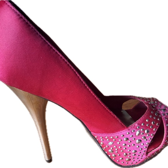 Deb Stiletto Heels Hot Pink Size 7 - Picture 8 of 11